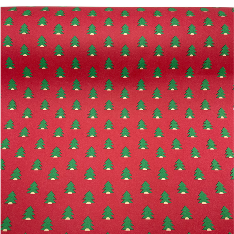 Xmas Pine Gift Wrapping Paper – 80gsm, 60cm Wide | Festive Christmas Wrap