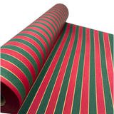 Nutcracker Stripe Gift Wrapping Paper – 80gsm, 60cm Wide | Festive Christmas Wrap