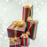 Nutcracker Stripe Gift Wrapping Paper – 80gsm, 60cm Wide | Festive Christmas Wrap