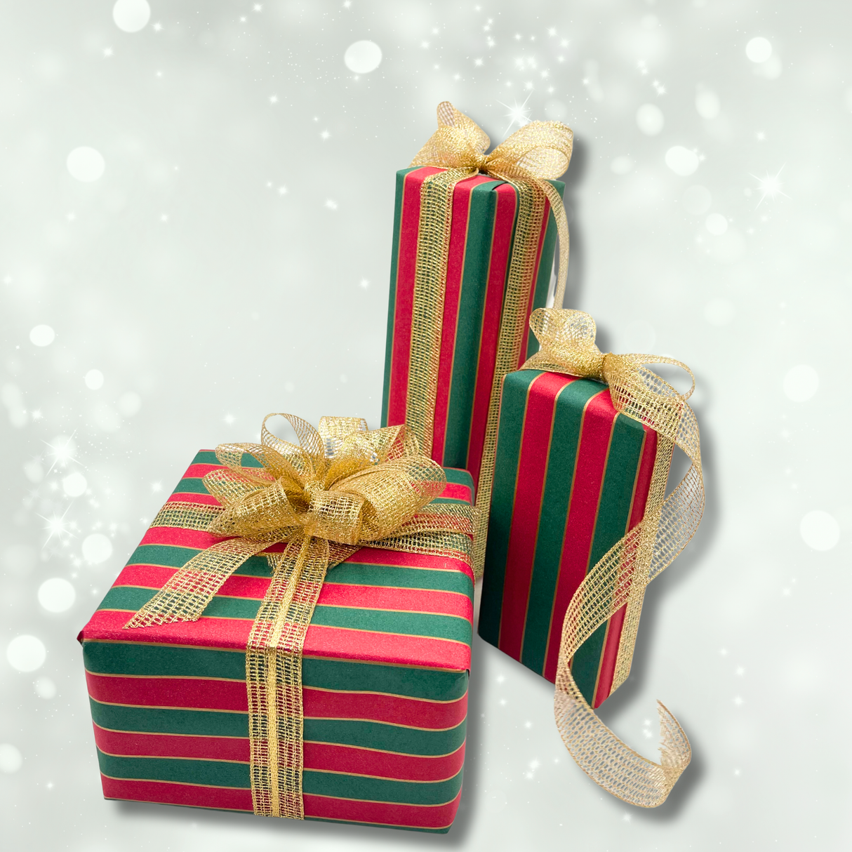 Nutcracker Stripe Gift Wrapping Paper – 80gsm, 60cm Wide | Festive Christmas Wrap