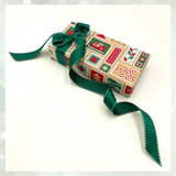 Xmas Stamps Ginger Gift Wrapping Paper – 80gsm, 60cm Wide | Festive Christmas Wrap