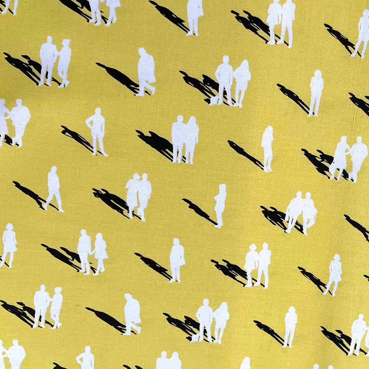 People fabric District Gold Yellow Black Quilting Cotton fabric Erin McMorris FreeSpirit Fabrics