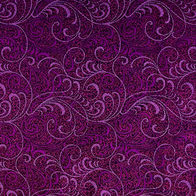 Scroll fabric, Amethyst Swirls Cotton Quilting fabric Here comes the Sun by Benartex Fabrics