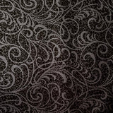 Scrolls Cotton Fabric, Charcoal Swirls, by Benartex Fabrics BT2973.12
