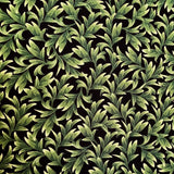 Orchid Leaves Black Wild Orchid Fabric 50cm Timeless Treasures Fabric C5648-B