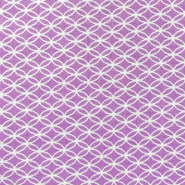Geometric fabric, Chinoiserie Lilliana, Cotton Quilting Fabric, Michael Miller MM-CX7296-Lave