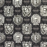 Haunted Skulls Cotton fabric Haunted Gallery Fabric Michael Miller 6635-Gray