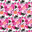 Black Cat Vampire fabric David Walker DW105.Vamp Halloween Cotton Quilting Craft fabric