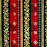 Winter Garden Paisley, Cotton Quilting Border Fabric Henry Glass HG8525M.99