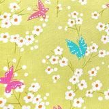 Butterfly Blossom fabric, Michael Miller Fabrics, Grass Green, Project Dovetail MM-DC7081.Gras