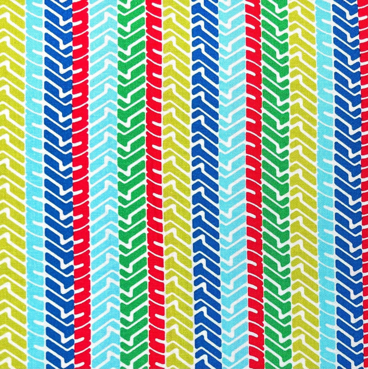 Tyre Treads Cotton Quilting Fabric, Little movers Michael Miller Fabric MM-CX7267