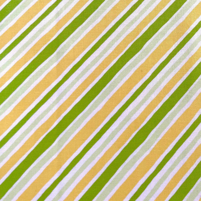 Everglades Fabric, Citron Stripe, Cotton Quilting Fabric by Michael Miller Fabrics MM7816.Citr