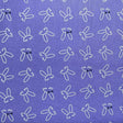 Bunny Fabric, Bowtie Wisteria, 50cm Michael Miller Fabric, Project Dovetail DC7419-Wisteria