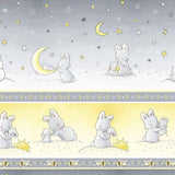 Bunnies by the bay Timeless Treasure Bunnies, (Cotton Fabric) TT-C6452-Border