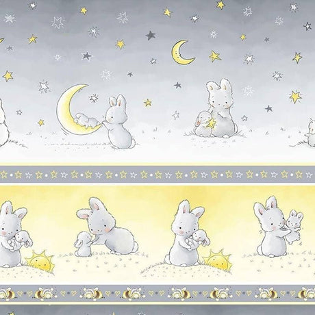Bunnies by the bay Timeless Treasure Bunnies, (Cotton Fabric) TT-C6452-Border