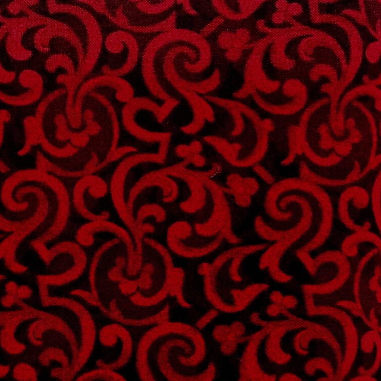Swirls Red fabric Antique Carmen Cotton Quilting fabric by Kanvas Benartex Fabrics