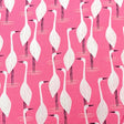 soft berry pink background with white Egrets looking around