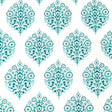 Corsage Aqua Blue, Cotton Quilting Fabric, Michael Miller Fabric, Project Dovetail MM-DC7819.Watr