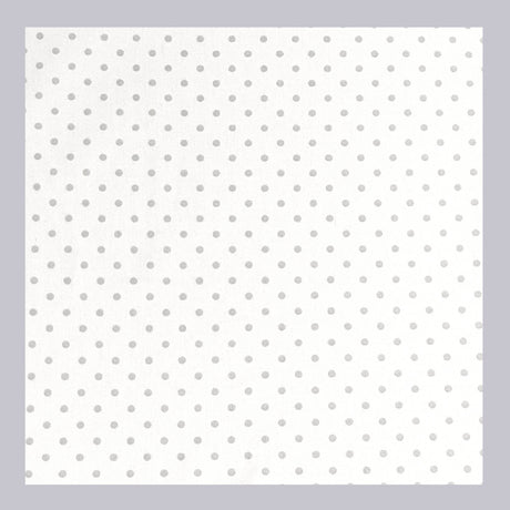 Bunnies By The Bay Mini Dove White, Grey Silver Dots Timeless Treasures (Cotton Fabric) C1820-Silver