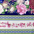 Japanese Floral Border fabric Sakura Geisha by Chong a Hwang Timeless Treasures CM6157Border