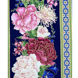Japanese Floral Border fabric Sakura Geisha by Chong a Hwang Timeless Treasures CM6157Border