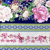 Japanese Floral Border fabric Sakura Geisha by Chong a Hwang Timeless Treasures CM6157Border