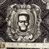 Haunted Skulls Cotton fabric Haunted Gallery Fabric Michael Miller 6635-Gray