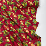 Christmas Splendor fabric Holly floral Cotton Quilting fabric Henry Glass HG9992