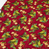 Christmas Splendor fabric Holly floral Cotton Quilting fabric Henry Glass HG9992