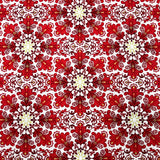 Snowflakes Fabric Christmas Splendor Medallions Gold accents, Red, White Cotton Quilting fabric Henry Glass HG8320M-44