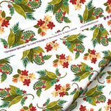 Christmas Splendor fabric Holly floral Cotton Quilting fabric Henry Glass HG8322M-44