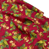 Christmas Splendor fabric Holly floral Cotton Quilting fabric Henry Glass HG9992