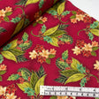 Christmas Splendor Holly Floral Red Quilt Fabric - Henry Glass HG8322