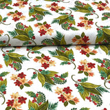 Christmas Splendor fabric Holly floral Cotton Quilting fabric Henry Glass HG8322M-44