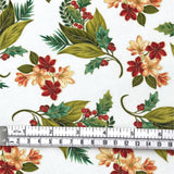 Christmas Splendor fabric Holly floral Cotton Quilting fabric Henry Glass HG8322M-44