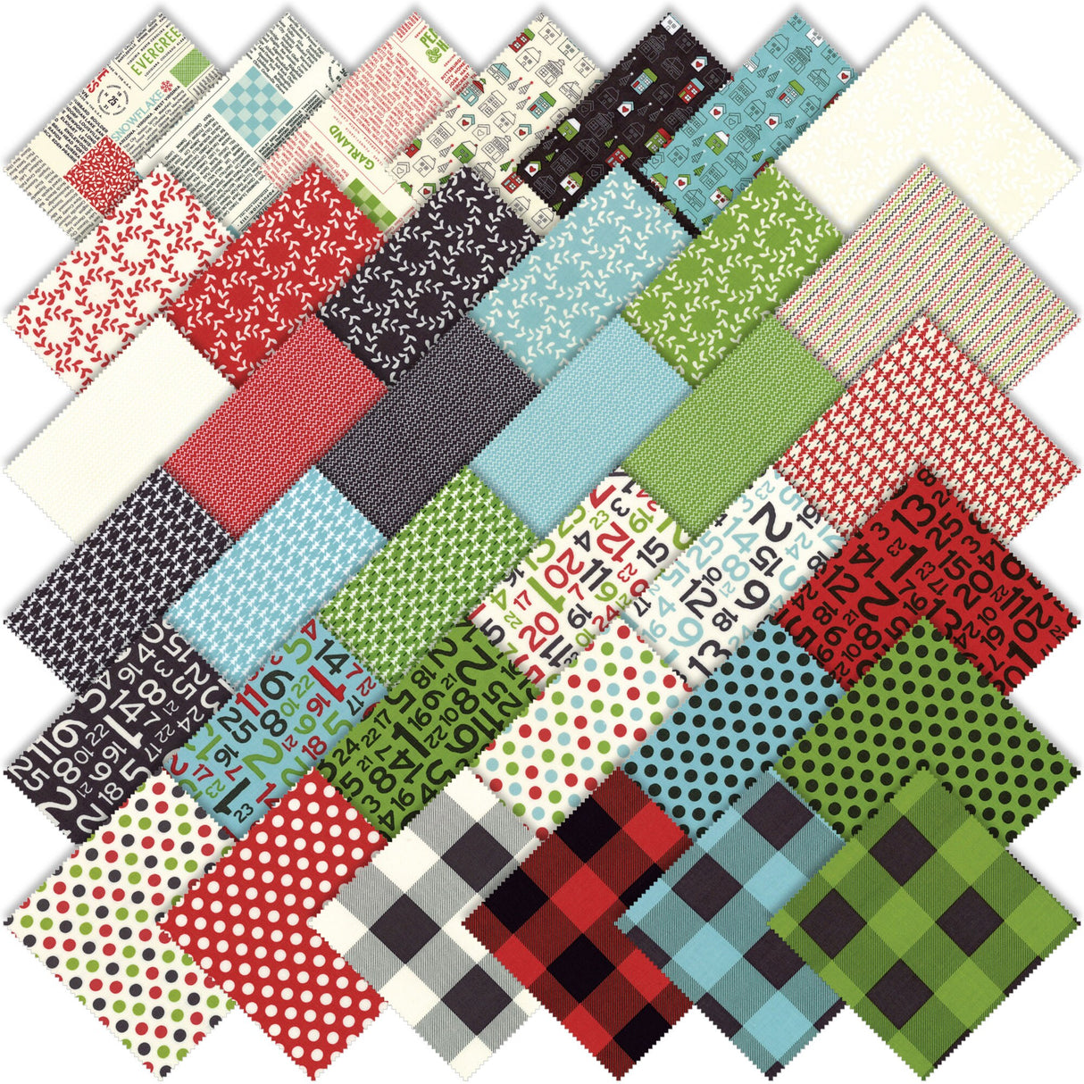 Moda Hometown Christmas Edition Jelly Roll by Sweetwater M5660JR
