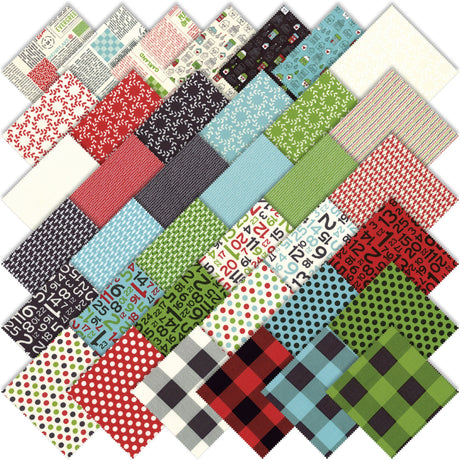 Moda Hometown Christmas Edition Jelly Roll by Sweetwater M5660JR