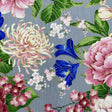 Floral fabric Sakura Japanese Geisha, Chong a Hwang, Timeless Treasures CM6158GREY