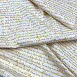 Memoirs fabric, Cotton, Quilting fabric, Words, letters, Michael Miller fabrics MD-5581.Gold
