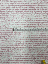 Memoirs fabric, Cotton, Quilting fabric, Words, letters, Michael Miller fabrics MD-5581RED