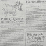 Vintage Newspaper fabric Mist Newsprint Bloomin Times Quilting Cotton fabric DC7820-Mist