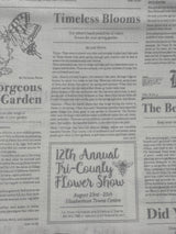 Vintage Newspaper fabric Mist Newsprint Bloomin Times Quilting Cotton fabric DC7820-Mist