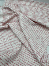Memoirs fabric, Cotton, Quilting fabric, Words, letters, Michael Miller fabrics MD-5581RED
