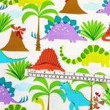 Land Lost fabric, Bright Animal Rainbow colours, Michael Miller fabrics MM5869-Multi