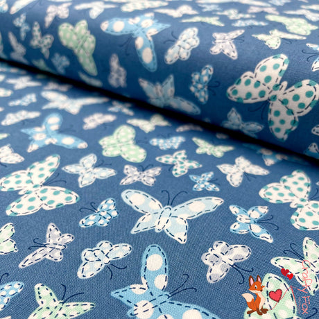 Butterfly Folly Fabric, Wedge, Quilting Cotton Fabric, Michael Miller DC7373-Wedg