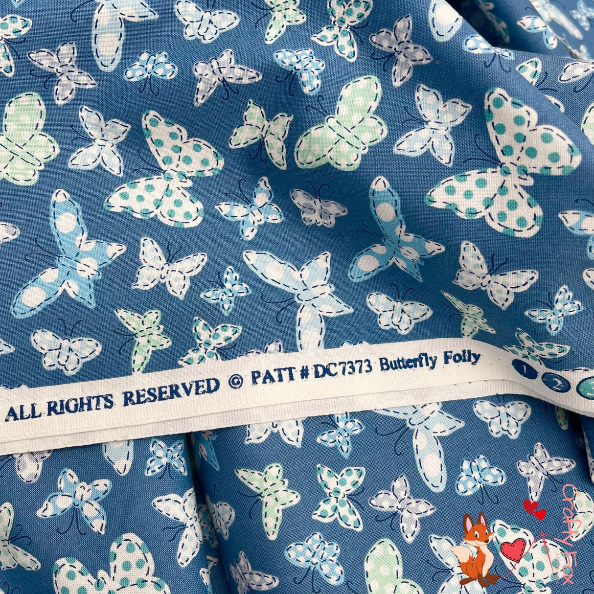 Butterfly Folly Fabric, Wedge, Quilting Cotton Fabric, Michael Miller DC7373-Wedg