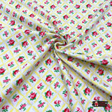 Annette, Retro floral fabric, Aqua, Seafood, Sunshine Cotton Quilting, OOP, Michael Miller fabric MM-CX6853