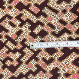 Sakura Japanese fabric by Greta Lynn, Diamonds, Geisha, Cotton Quilting fabric Benartex BT6277.77