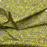 Sakura Japanese fabric, Lime green Diamonds, Geisha, Cotton Quilting fabric Benartex BT6277.44