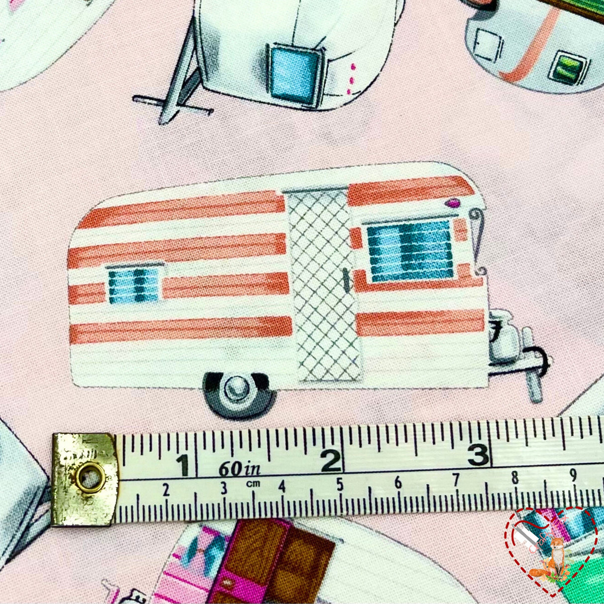 Vintage Campers, Camping Vehicles, RV Trailer Caravans, Quilting, Cotton fabric TT-C5392.GM